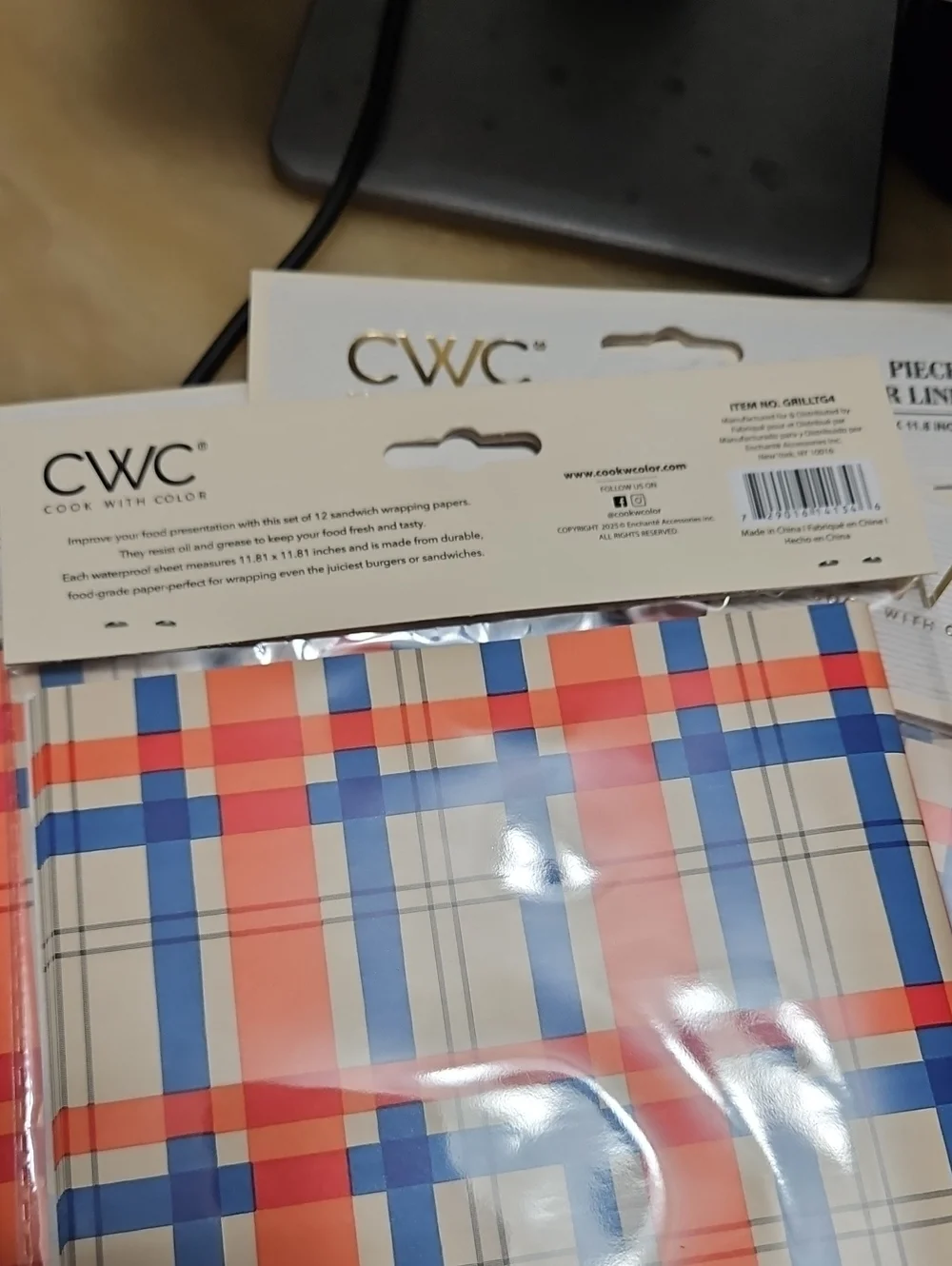 Target coral plaid